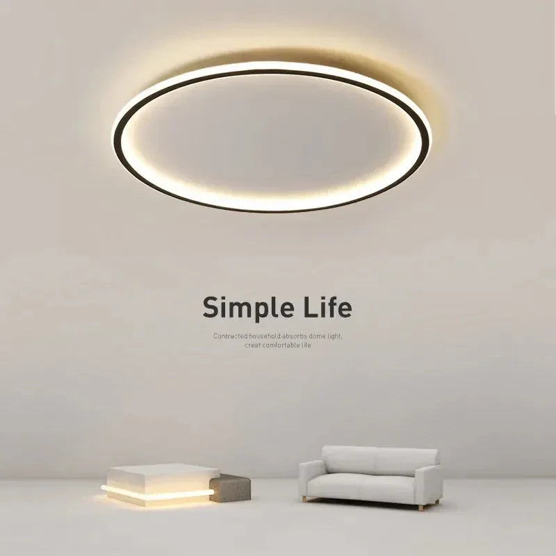 Moderne rund LED-loftlampe
