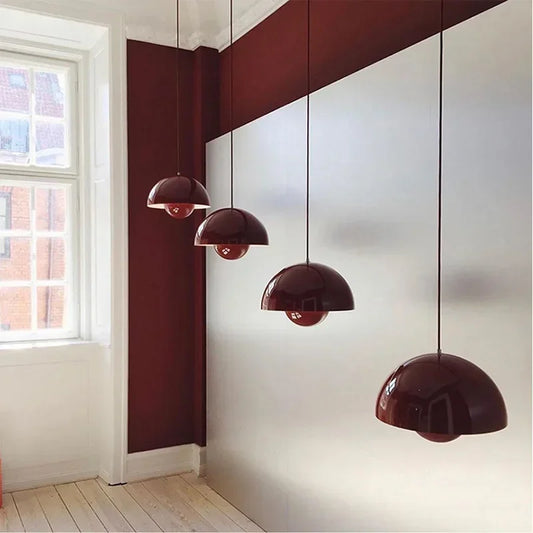 Halvkugleformet LED-pendellampe