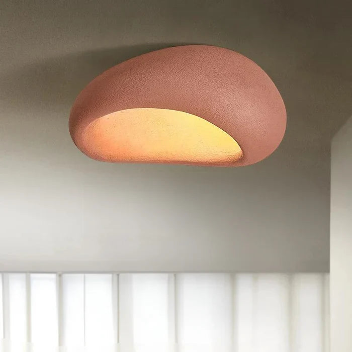Loftlampe LED i wabi-sabi stil – dekorativ loftlampe med organisk form