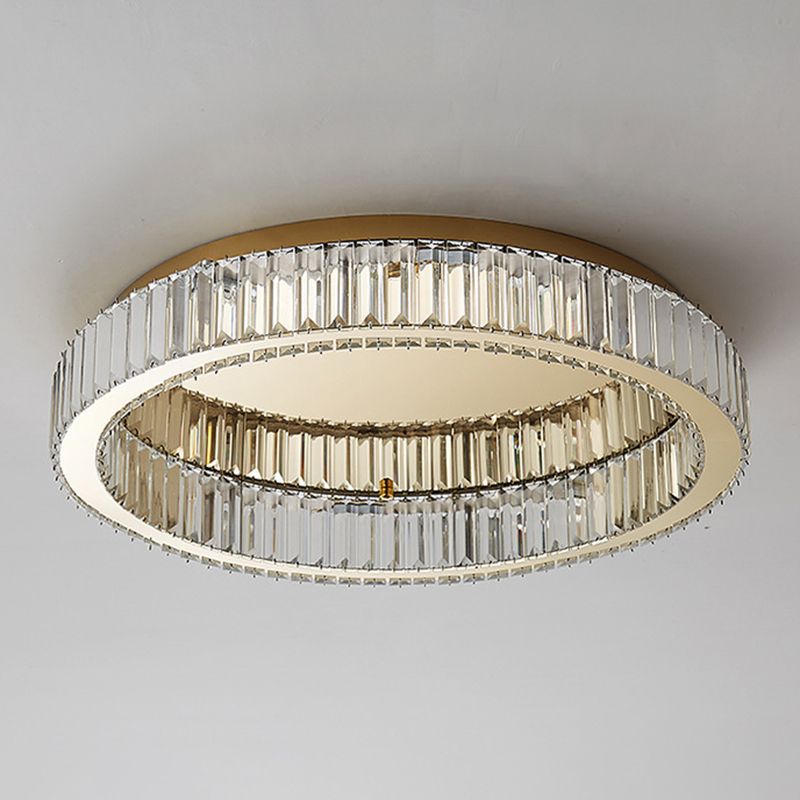 Rund plafond i krystal, art deco - Lumzi