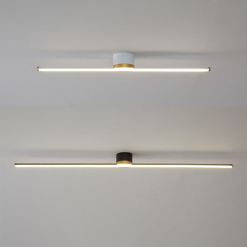 Slank plafond i bar-design med guld - Lumzi