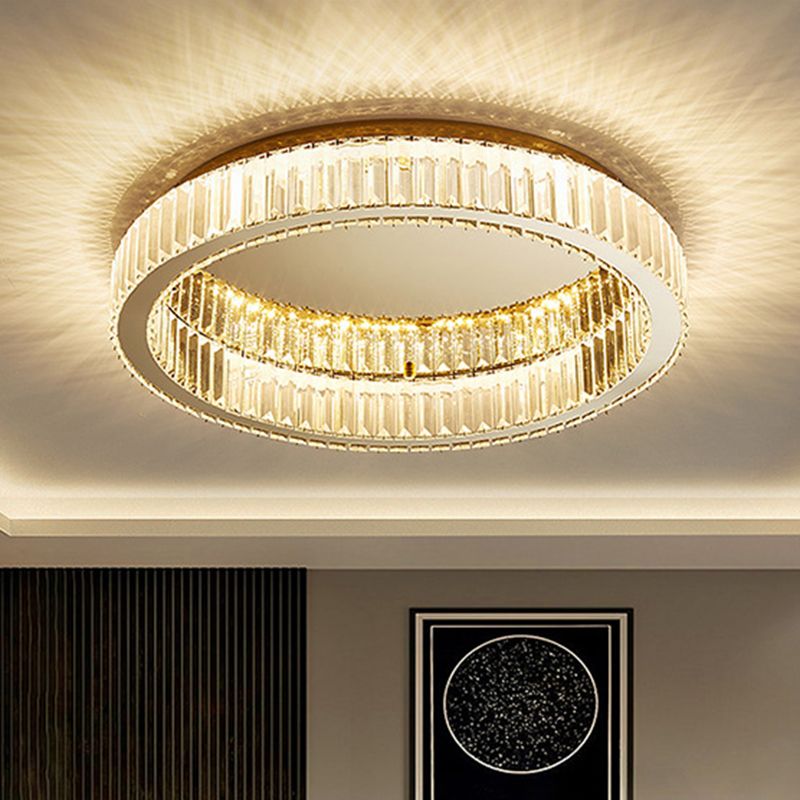 Rund plafond i krystal, art deco - Lumzi