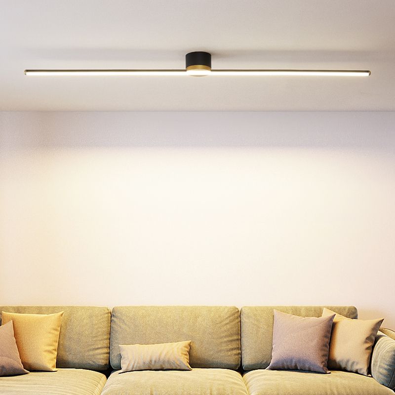 Slank plafond i bar-design med guld - Lumzi