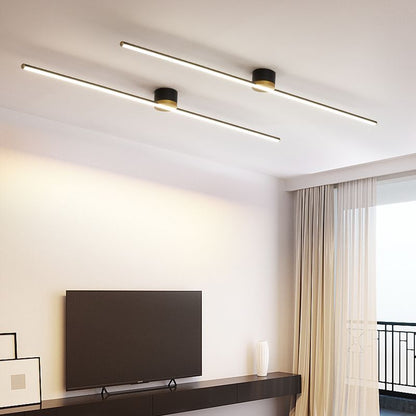 Slank plafond i bar-design med guld - Lumzi