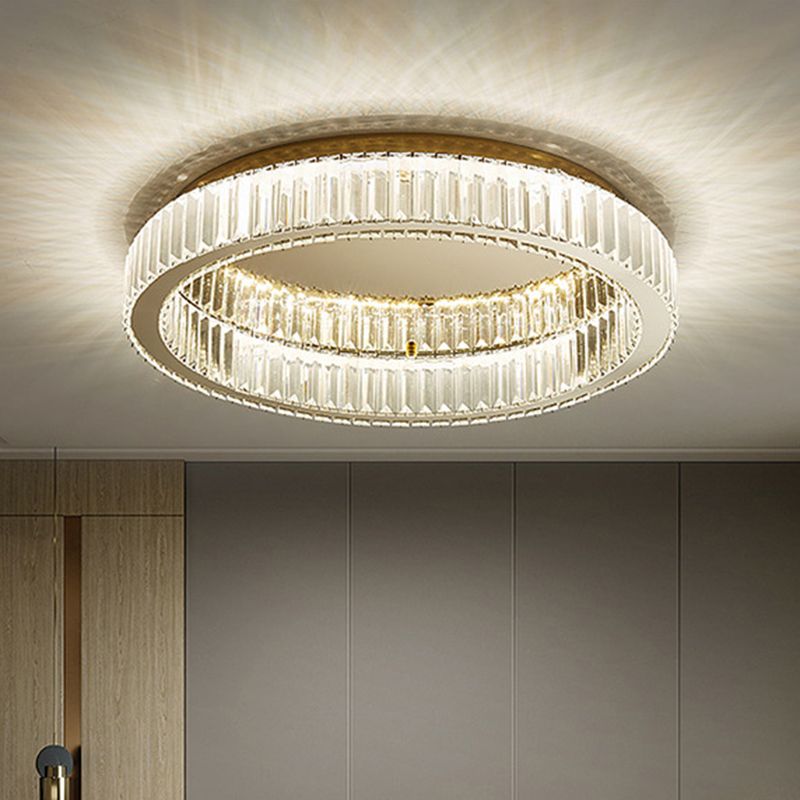 Rund plafond i krystal, art deco - Lumzi
