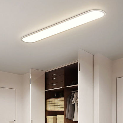 Slank oval plafond i sort eller hvid - Lumzi