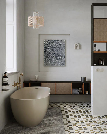 Bueformet LED-væglampe i moderne design
