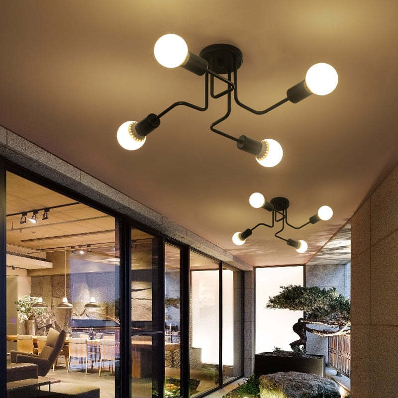 Plafond i metal, Sputnik-stil - Lumzi