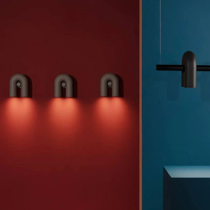Bueformet LED-væglampe i moderne design