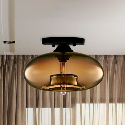 Plafond i farvet glas, art deco - Lumzi