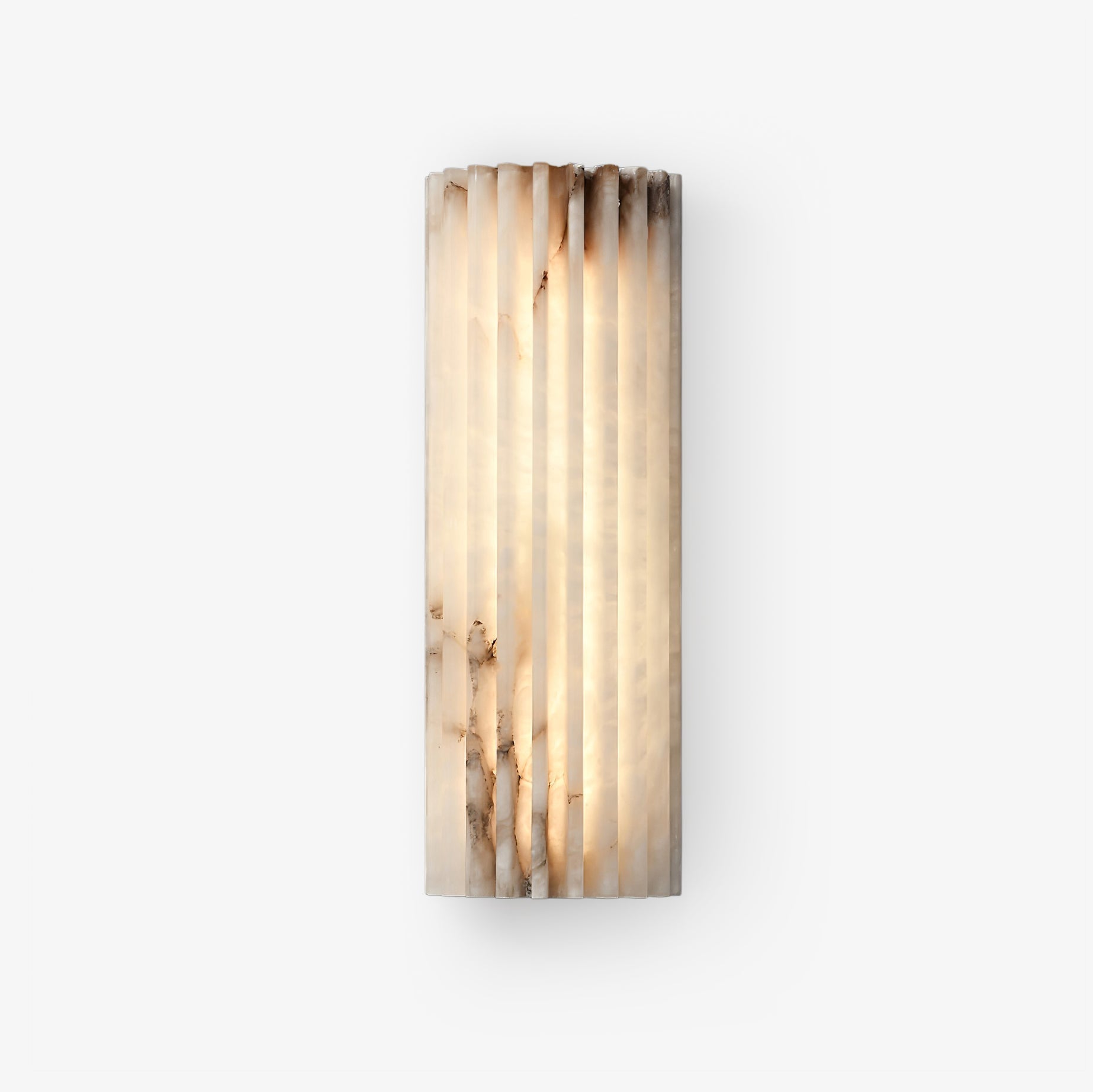 Fluted Alabast Væglampe - Lumzi