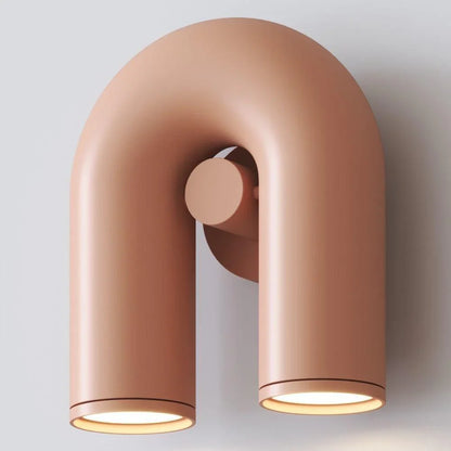 Bueformet LED-væglampe i moderne design