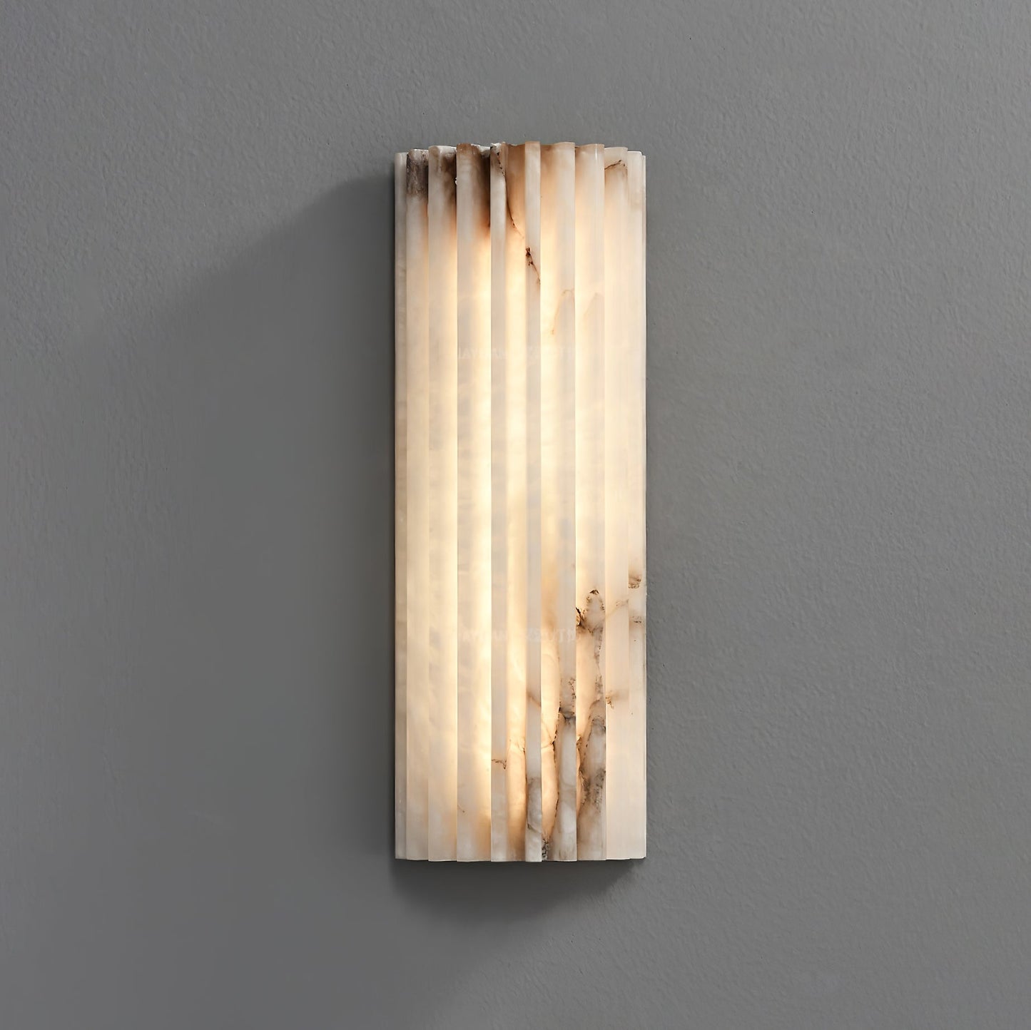 Fluted Alabast Væglampe - Lumzi