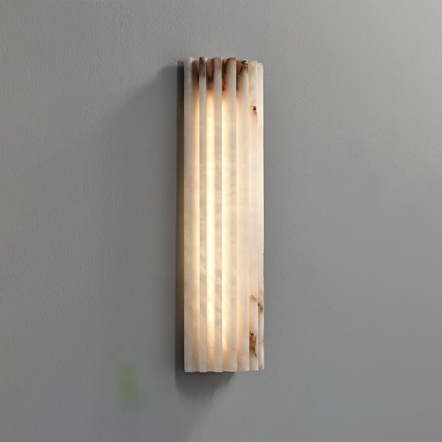 Fluted Alabast Væglampe - Lumzi