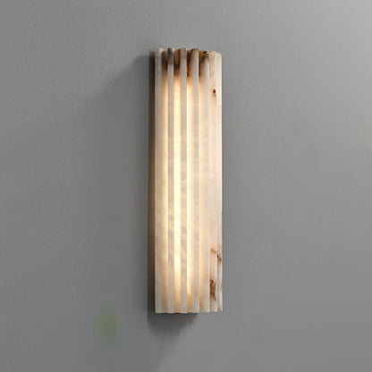 Fluted Alabast Væglampe - Lumzi