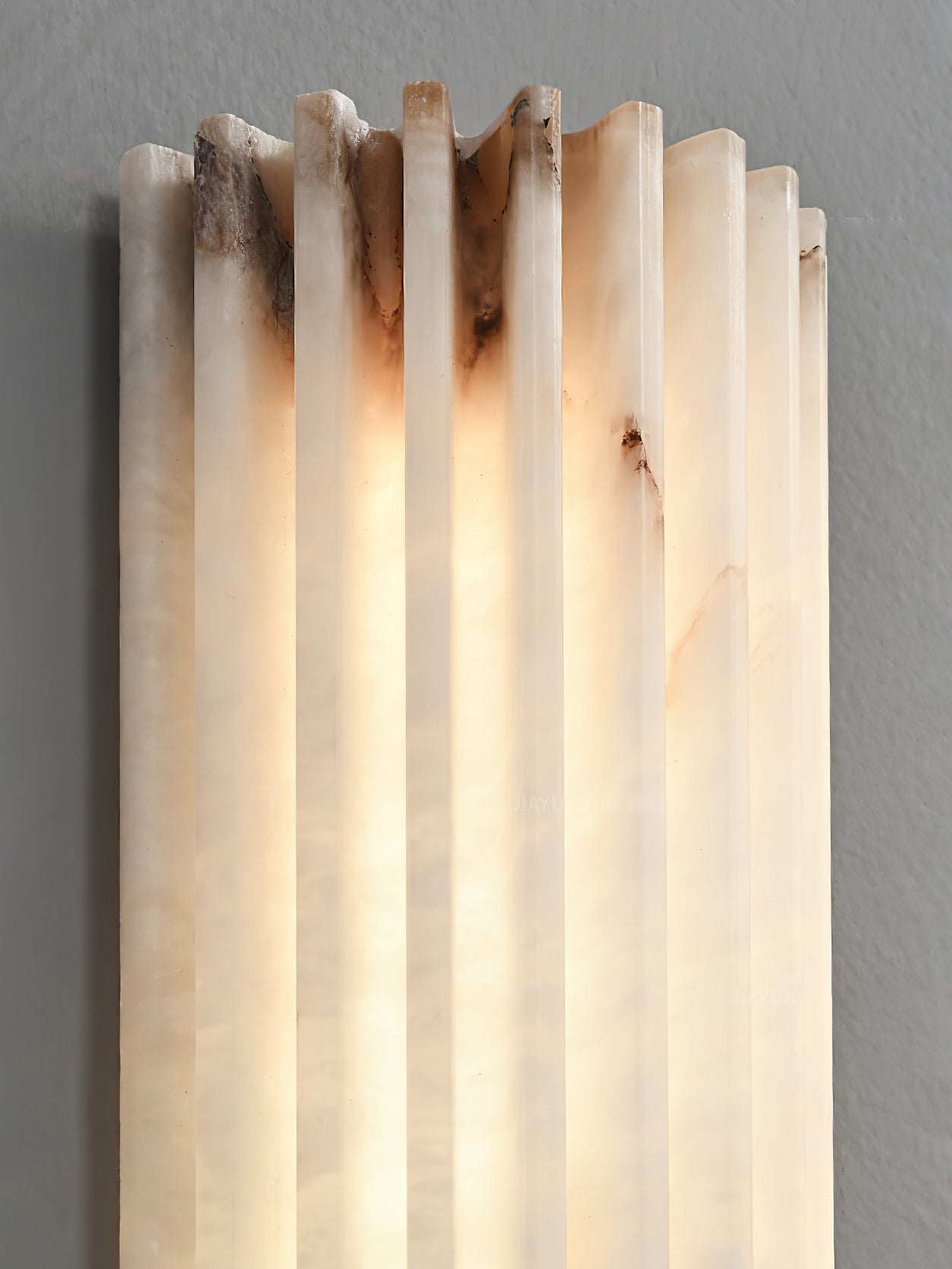 Fluted Alabast Væglampe - Lumzi