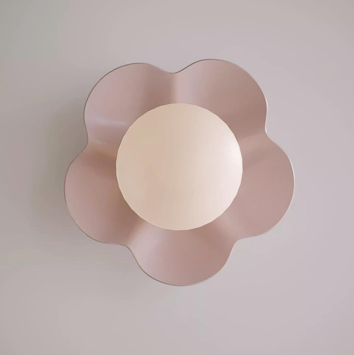 Blomstervæglampe med opalglasglobe - Lumzi