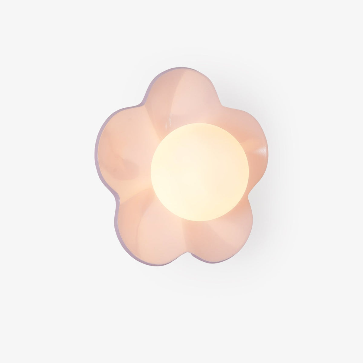 Blomstervæglampe med opalglasglobe - Lumzi