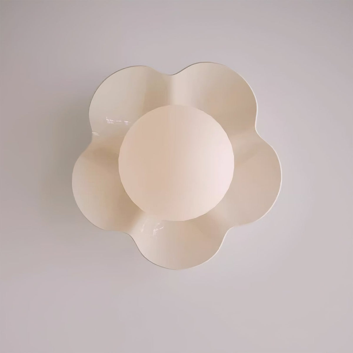 Blomstervæglampe med opalglasglobe - Lumzi