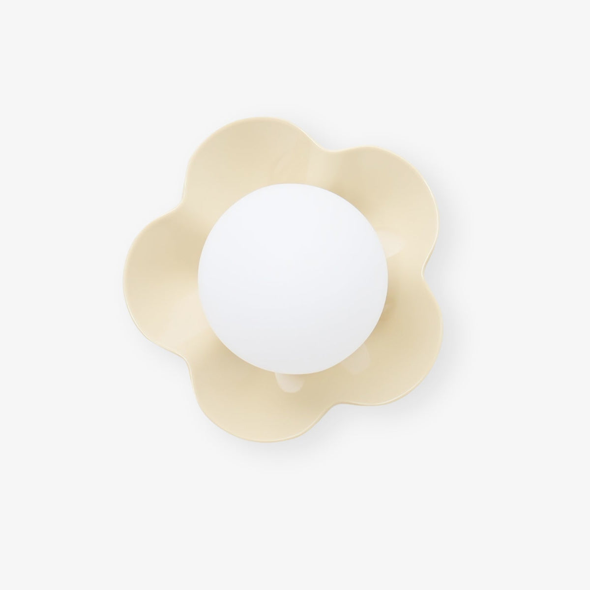 Blomstervæglampe med opalglasglobe - Lumzi