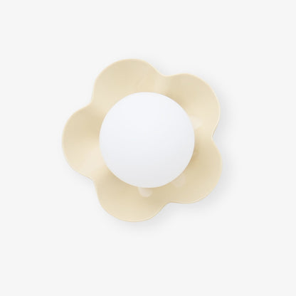 Blomstervæglampe med opalglasglobe - Lumzi