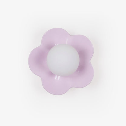 Blomstervæglampe med opalglasglobe - Lumzi