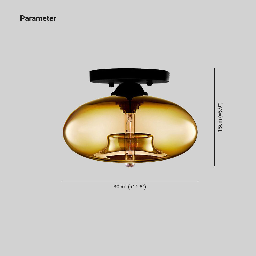 Plafond i farvet glas, art deco - Lumzi