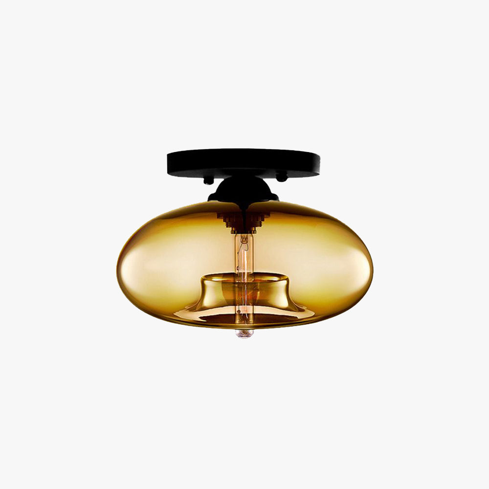 Plafond i farvet glas, art deco - Lumzi