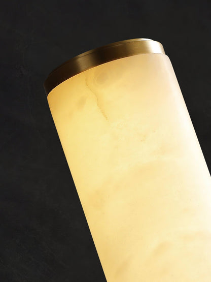 Lang LED-væglampe med alabasteffekt