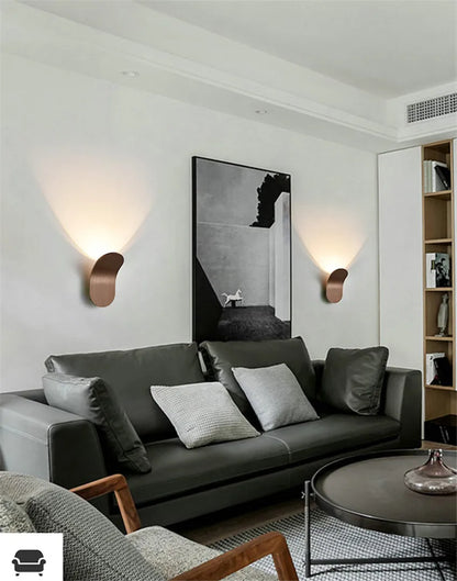 Moderne LED-væglampe med minimalistisk design