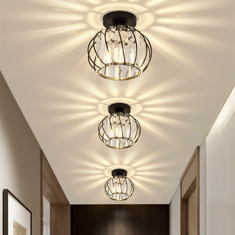 Plafond i metal med krystal - Lumzi