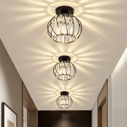 Plafond i metal med krystal - Lumzi
