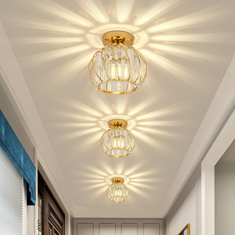 Plafond i metal med krystal - Lumzi