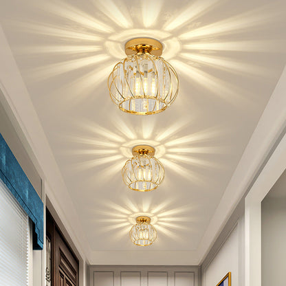 Plafond i metal med krystal - Lumzi
