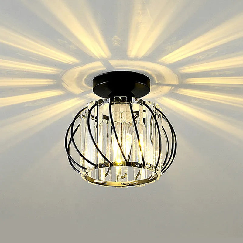 Plafond i metal med krystal - Lumzi