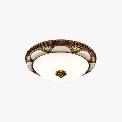 Plafond i resin og glas, antik messing - Lumzi