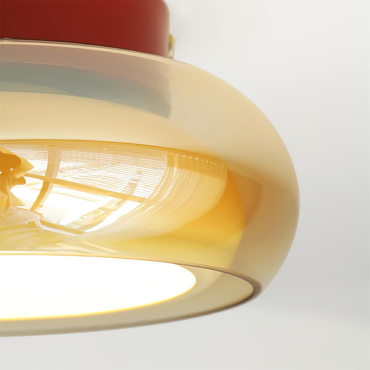 Plafond i cognacfarvet glas - Lumzi