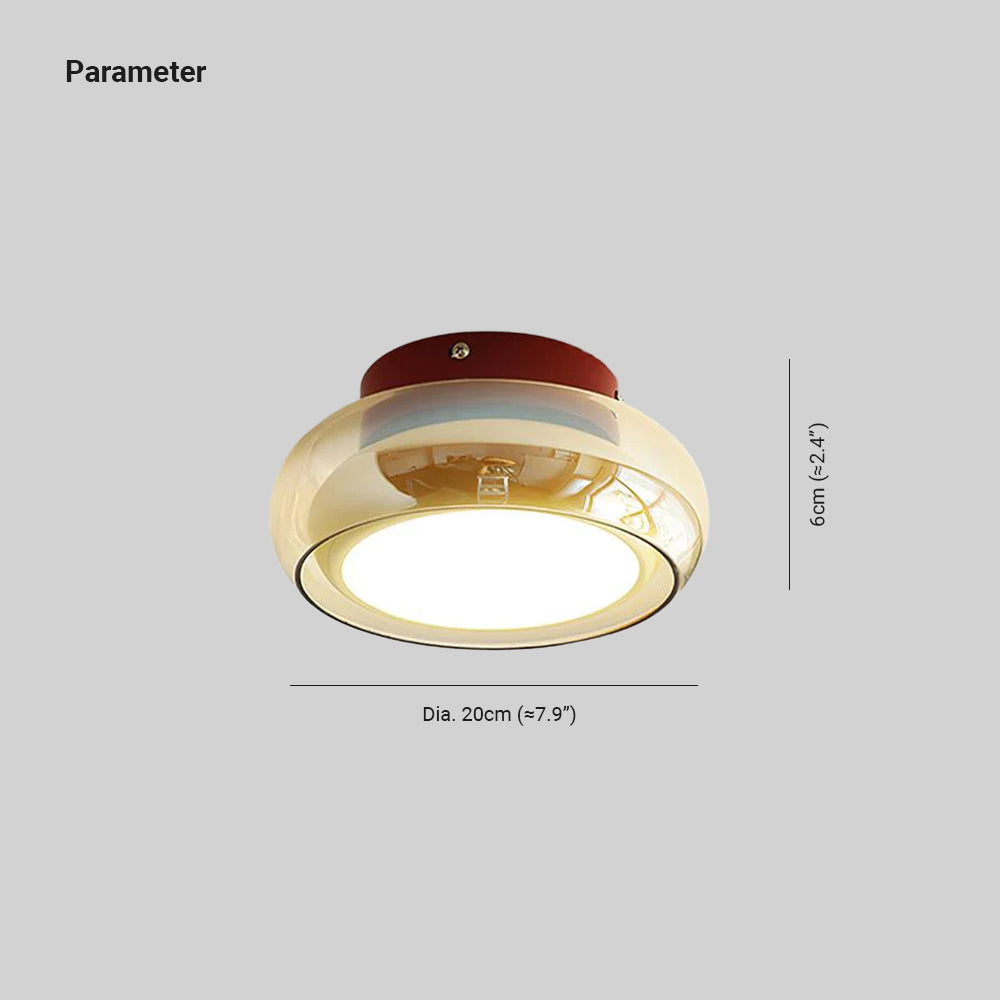 Plafond i cognacfarvet glas - Lumzi