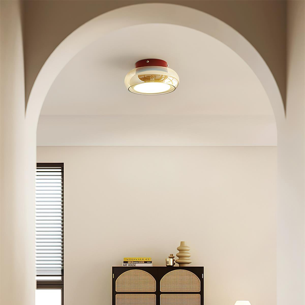 Plafond i cognacfarvet glas - Lumzi