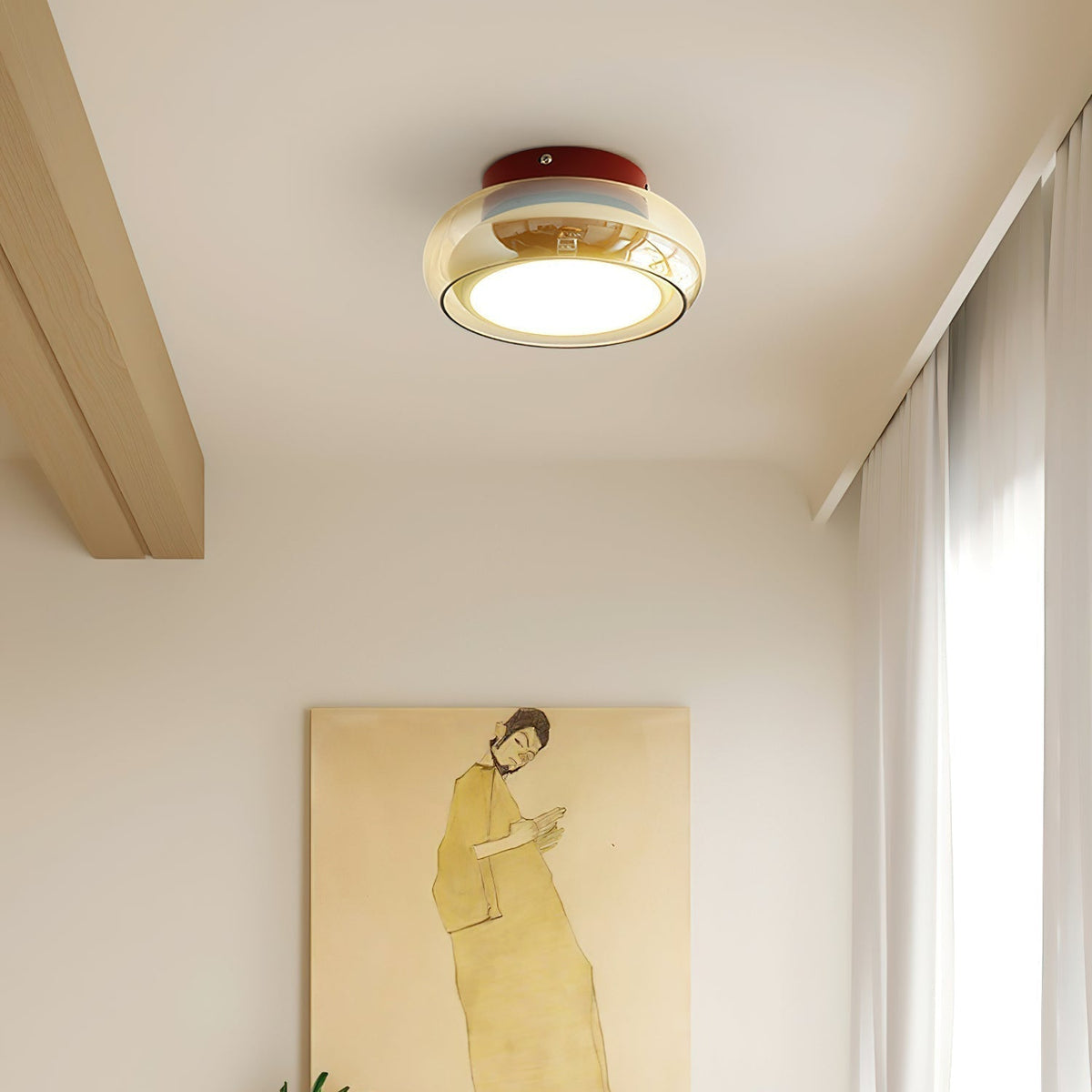 Plafond i cognacfarvet glas - Lumzi