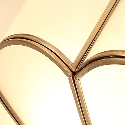 Plafond i messing med matteret glas - Lumzi