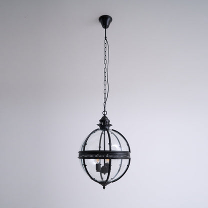 Pendel med glaskugle i vintagestil, 3 lys - Lumzi