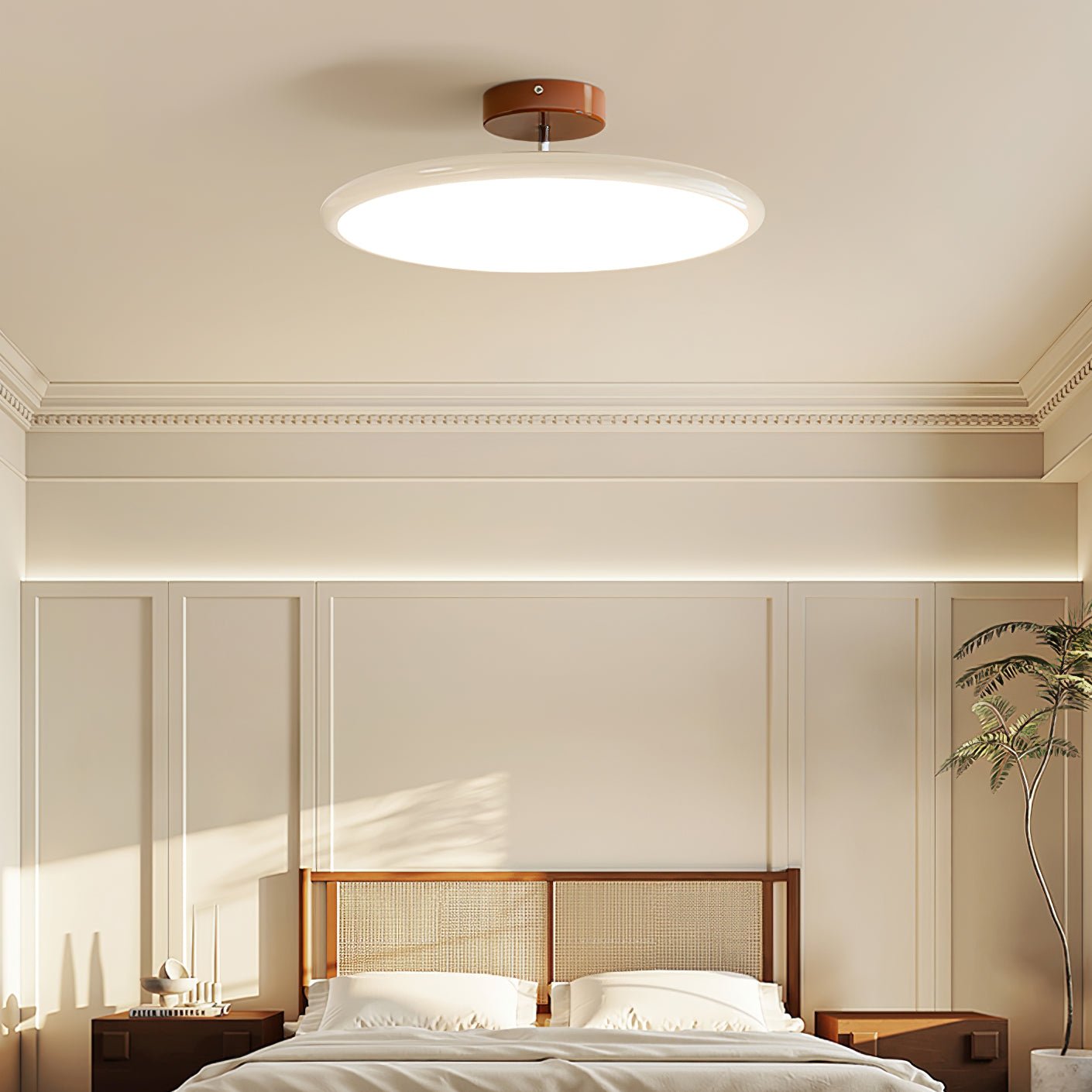 Plafond med hældbar skærm, disc-design - Lumzi