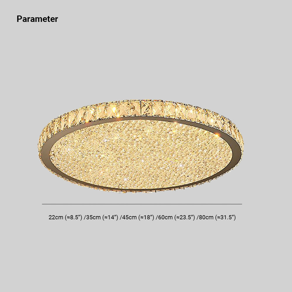 Plafond med facetslebne krystaller - Lumzi
