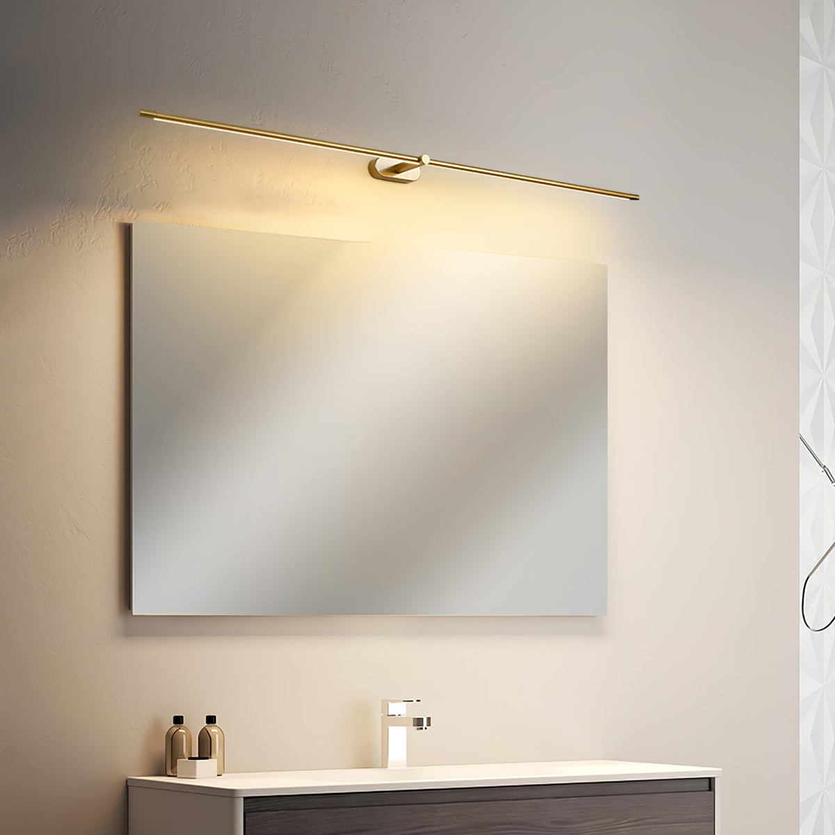 Slank genopladelig LED-badeværelseslampe - Lumzi
