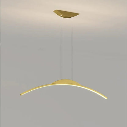 Buet lineær LED-pendel i metal - Lumzi