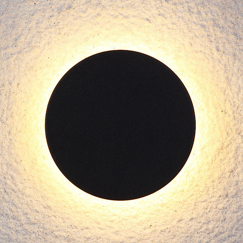 Minimalistisk LED-udendørsvæglampe, disc - Lumzi