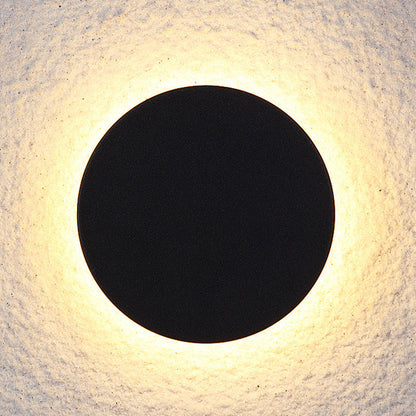 Minimalistisk LED-udendørsvæglampe, disc - Lumzi