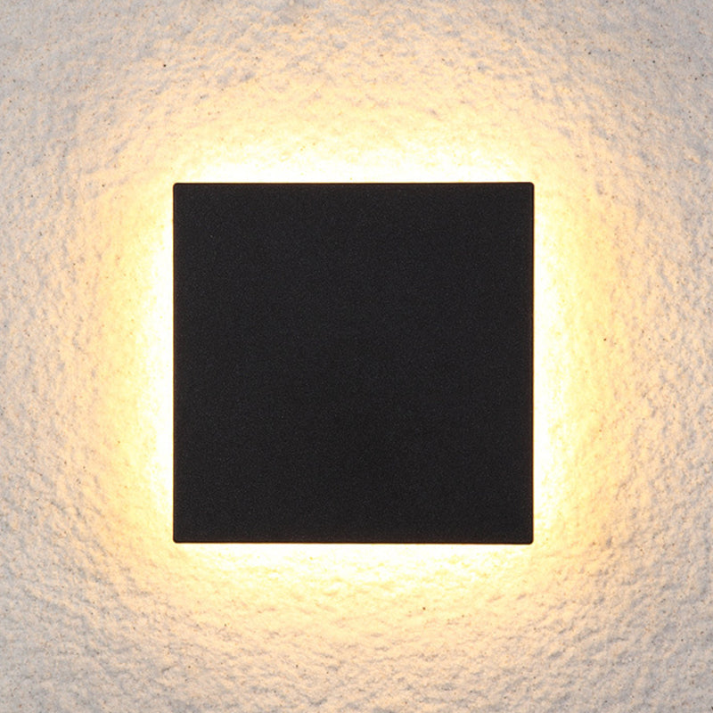 Minimalistisk LED-udendørsvæglampe, disc - Lumzi