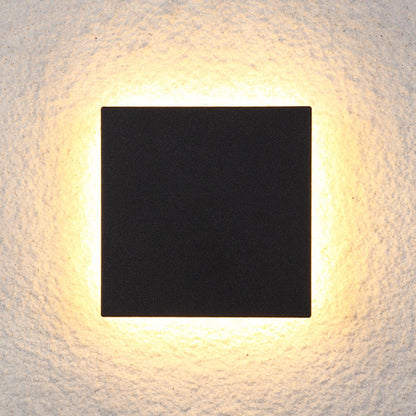 Minimalistisk LED-udendørsvæglampe, disc - Lumzi